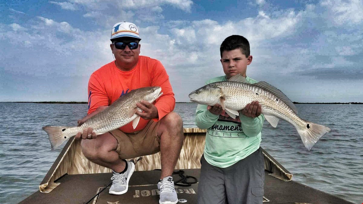 Airboat Redfishing w/Joe G and son Landon