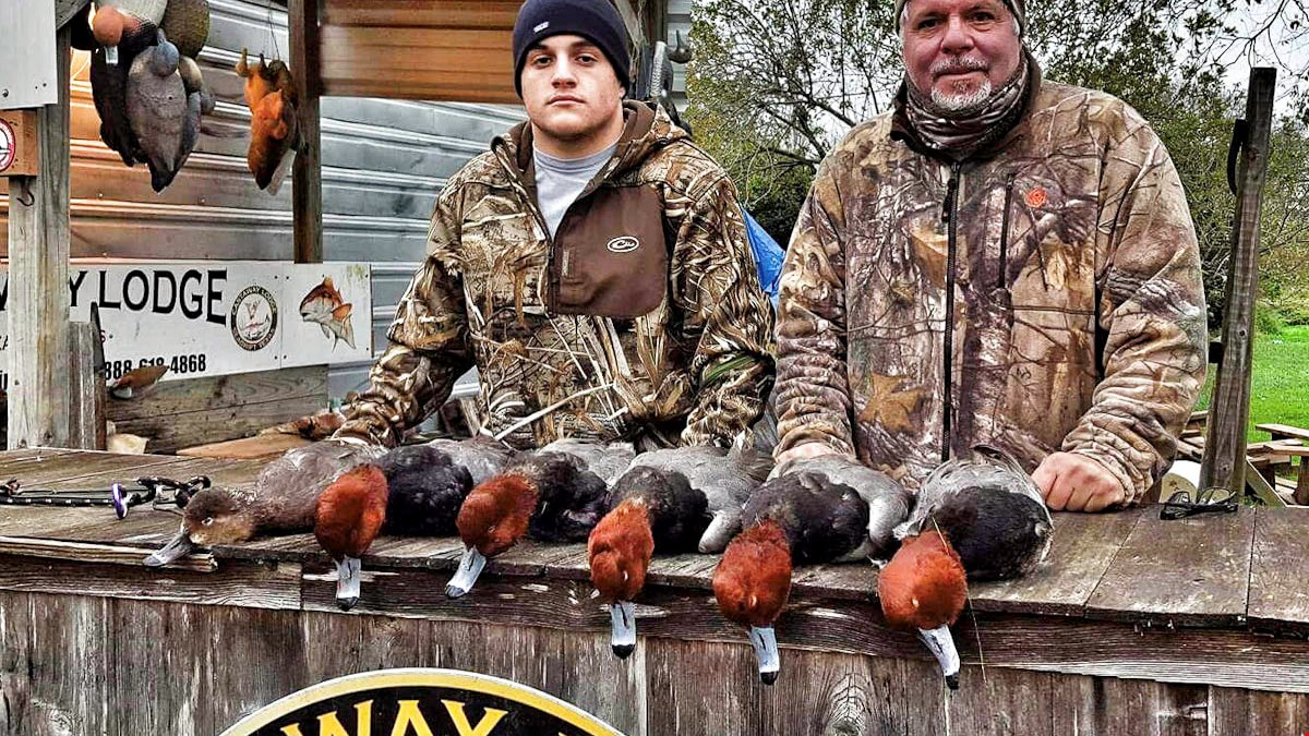 Joe and his dad Bob Abatecola busting them up.