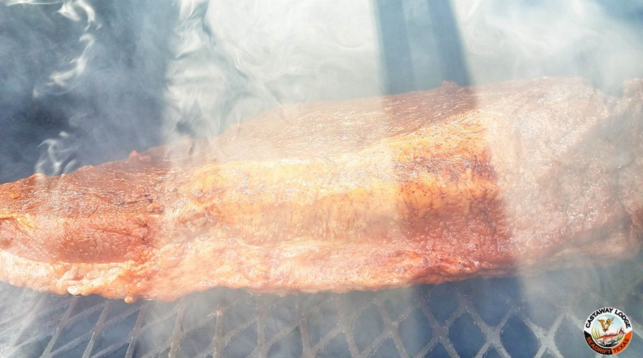 Brisket is one of the specialty meats served at the lodge!